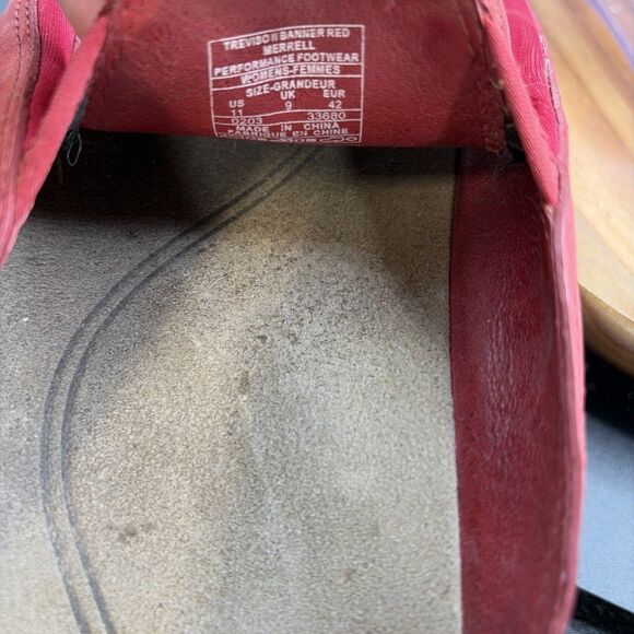 Merrell Women’s Size 11 Treviso II Banner Red Slip On Slides Sandals Shoes - Picture 8 of 8